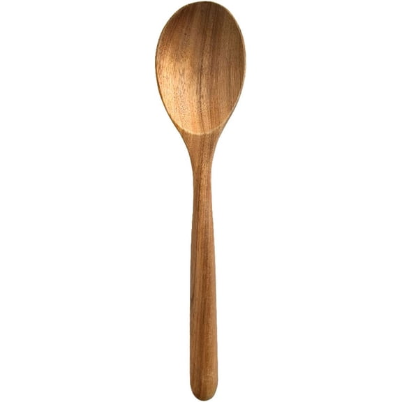 Wood Spoon, Healthy Acacia Wooden Cooking Spoons, Durable Kitchen Serving Spoon Scooper, Non Scratch Wood Ladle Tableware For Cooking, Serving Salad, Stirring Soup, Easy to use
