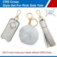 thumbnail image 6 of CRS Cross Rink Side Tote - Accessory Skate Bag for Figure Skating, Ice Skating, Roller Skating, Inline, Ballet, Dance, Cheer, Tennis, and Other Sports. (Silver Pearl, Style Gift Set), 6 of 6