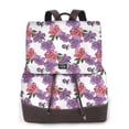 thumbnail image 1 of Disketp Peonies Mochila de Cuero para Mujer, Bolso de Espalda Antirrobo con Estilo para Viaje, Trabajo y Uso Diario, 1 of 4
