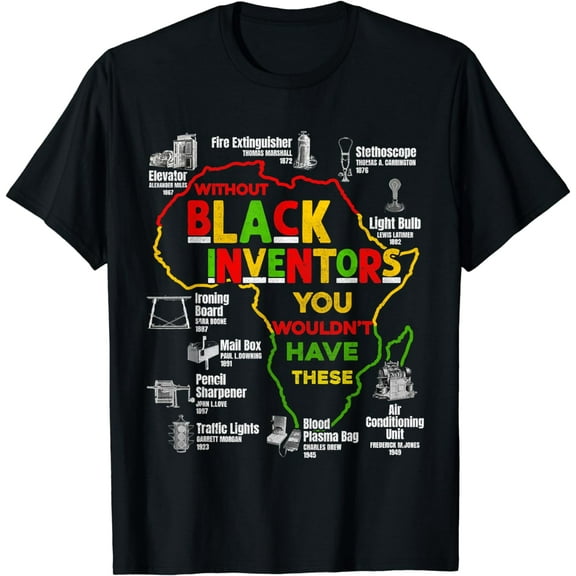 Black Inventors Black History Month African Mens Womens Kids T-Shirt