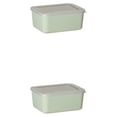 thumbnail image 2 of Contenedores de almacenamiento apilables Yuarrent No tóxico Verde PC 1 2Conjunto, 2 of 6