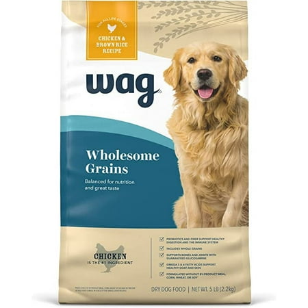 Wag Wholesome Grains Dry Dog Food (Chicken/Salmon/Beef/Lamb and Brown Rice)
