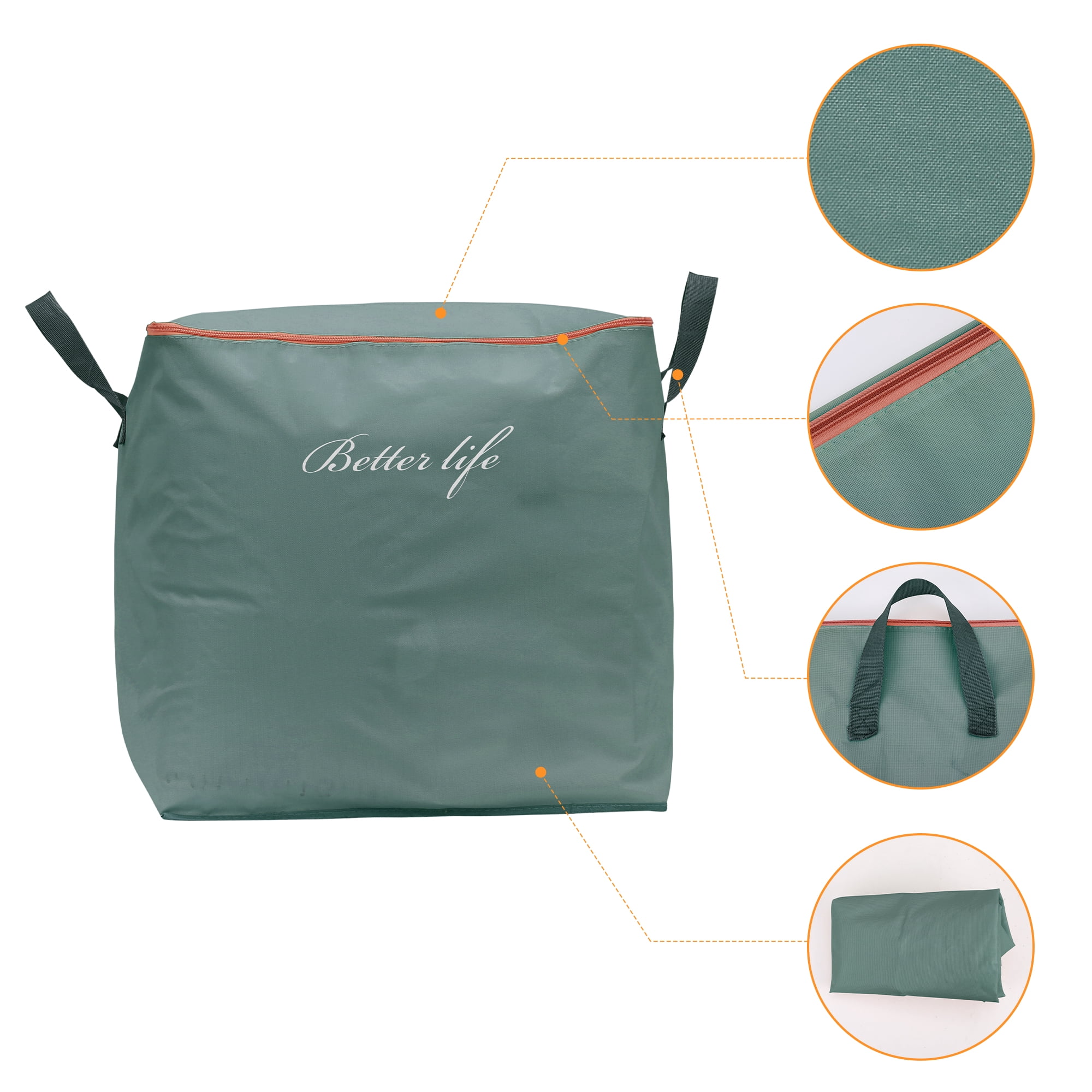 Unique Bargains 1 Pack Clothes Storage Bags Moving Bags Gray 39*20*20in