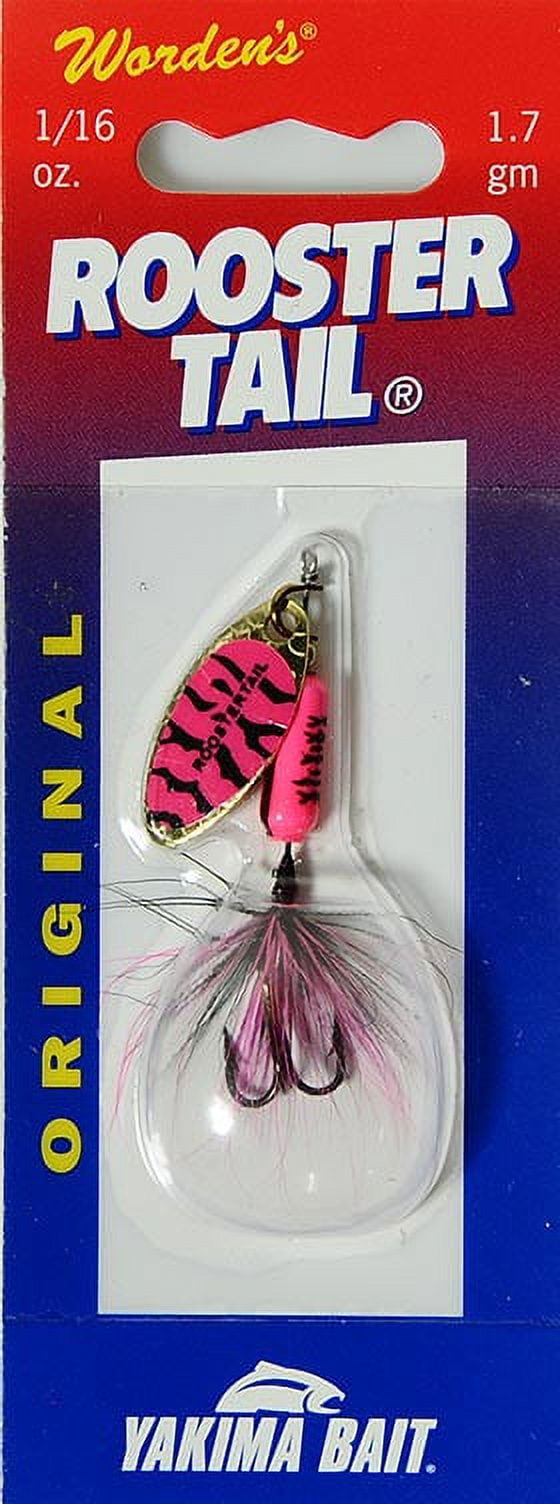 (2 pack) Yakima Bait Original Rooster Tail, Inline Spinnerbait Fishing Lure, 1/16 oz