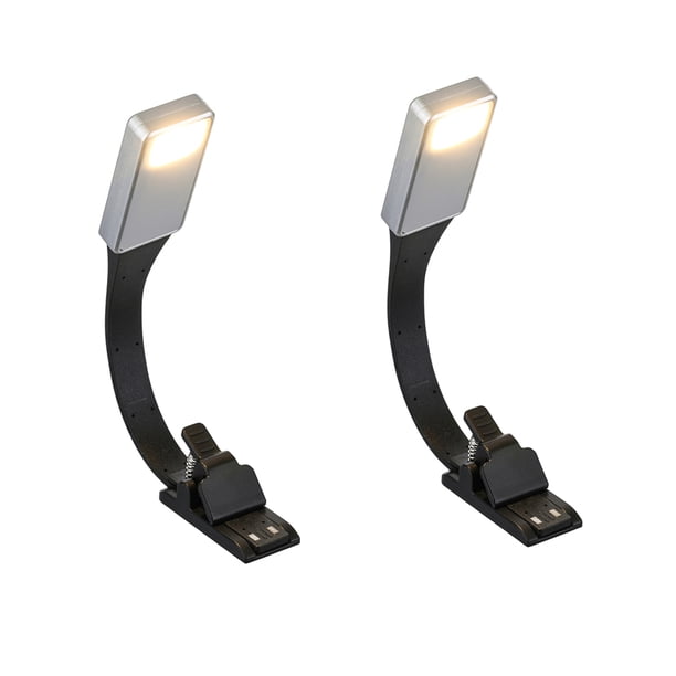 2X E-Book Recargable Luz LED para Kindle Papel Nueva Lámpara de Lectura USB Clip de Lámpara de Luz de Libro para El Dormitorio de Viaje Lector 3Model