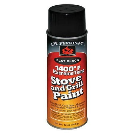 1400 Deg F Black Stove Paint Spray-On - 16 oz. (Best Wood Stove Paint)