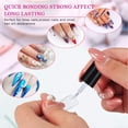 thumbnail image 3 of Long Clear Nail Tips Kit, 500 Pcs Acrylic Long Sharp Nail Tips, False Nails with Nail Glues & Nail File for DIY Nail Salon, 3 of 8