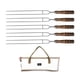 thumbnail image 3 of Brochetas para la parrilla Brochetas de metal para brochetas para pollo BBQ Utensilios de cocina Tenedores para barbacoa blancos Cola Brochetas para asar, 3 of 8