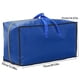thumbnail image 3 of Bolsa de mudanza plegable para equipaje, saco tejido para guardar ropa y edredones, organizador de gran capacidad para viajes y hogar, bolsa de nailon para cargar maletas o baúles., 3 of 9