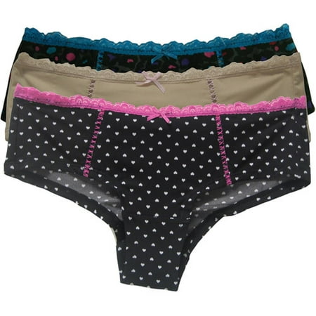 L.e.i - 3-Pack Cheeky Ruched Back Hipster Panties, Style LE167PK ...