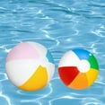 thumbnail image 2 of SSKFHGI Glossy Panel Inflatable Beach Ball Large Summer Holiday Party Swimming, 2 of 7