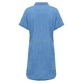 thumbnail image 4 of LilyLLL Womens Casual Short Sleeve Buttons Down Denim Dress, 4 of 4