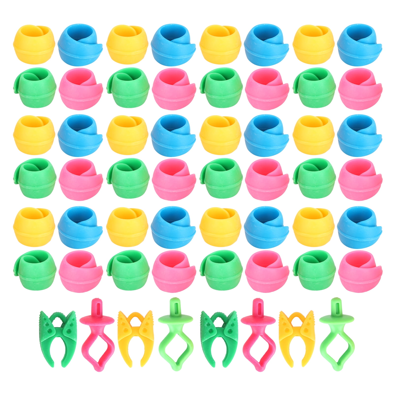 56 Pcs Pinces en Silicone pour Bobine, Outils de Broderie