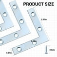thumbnail image 4 of WellMade 10 Pcs 2" Heavy Duty L Bracket Corner Braces - Durable Iron Zinc Plated Angle Brackets, Right Angle Supports with Screws for Furniture, Shelves, Wood & DIY Projects, 4 of 7