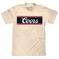 thumbnail image 1 of Coors T-shirt à Rayures Logo Couleur Crème-Moyen, 1 of 1
