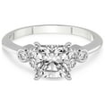 thumbnail image 3 of 5 Carat IGI Certified Cushion Shape Lab Grown Diamond Engagement Ring | 14K White Gold |Amore Side Stone Diamond Ring | FG-VS1-VS2 Quality Friendly Diamonds, 3 of 4