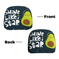 thumbnail image 6 of Kdxio Avocado in Space1 Pattern Print 2 Piece Car Head Rest Covers Set Auto Front/Rear Seats Headrest Cover Universal Fit Most Cars,Sedan, SUV, 6 of 9