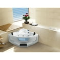 thumbnail image 2 of 5 ft. Right Drain Corner Alcove Whirlpool Bathtub in White, 2 of 7