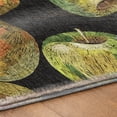 thumbnail image 5 of Addison Rugs Dream Shag Premium Machine Washable Transitional Apples Midnight Round Rug, 8' x 8', 5 of 8
