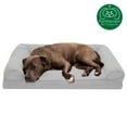 thumbnail image 3 of FurHaven Pet Products Quilted Full Support Orthopedic Sofa Pet Bed for Dogs & Cats - Silver Gray, Large, 3 of 13