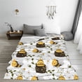 thumbnail image 5 of Fuzoiu Honey Bee Insect Print Ultra-Soft Micro Fleece Blanket,All Seasons Flannel Throw, Lightweight Blanket for Bed, Sofa, Couch, Movie Night, Camping, and Travel-80"x60", 5 of 7