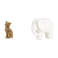 thumbnail image 1 of Figura de escritorio,Estatua de gato,linda decoración para estante o escritorio,Figura de elefante,Figura decorativa de elefante estilo Feng Shui para el hogar,Figura coleccionable decorativa, 1 of 8