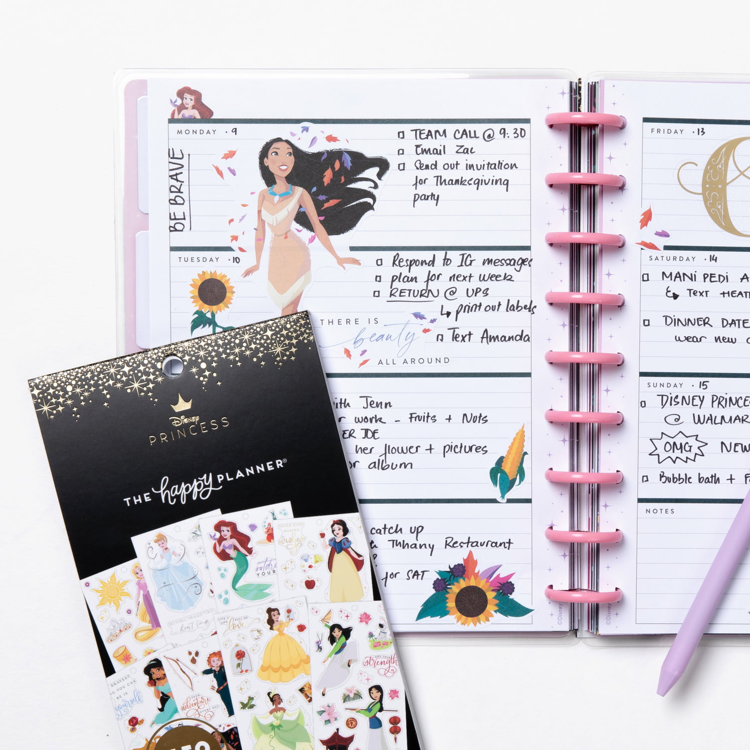 Disney Princess Let your Dreams lead the way The Happy Planner Mini Size Planner 