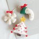 thumbnail image 4 of 1/3Pcs Wool Felt Christmas Pendants Hand Sewing Felt Snowmen Xmas Tree Wreath Socks Gloves Hanging Ornaments Navidad Party Decor, 4 of 5