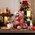 thumbnail image 4 of Valery Madelyn 108ct Sweet Candy Christmas Ornaments Set, Red White Shatterproof Ornaments for Holiday Party Decor, 4 of 9