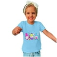 thumbnail image 4 of Zwiiyzr 2024 Happy Easter Day Cute Colorful Gnomes Hunting T-Shirt for Kids Round Neck Short Sleeve Shirts for Boys Girls Sky Blue-3 Years, 4 of 5