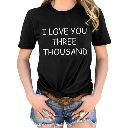 TURNTABLE LAB 2019 New Fashion Hot Sale I Love You 3000 （Three Thousand）T Shirt Tops Cool Gift For Mom And Dad In Fathers Day Or Mothers Day