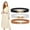 B-Black+Brown+White, variant on WHIPPY Women Elastic Skinny Belts with Gold Buckle Stretch Ladies Belts for Dresses