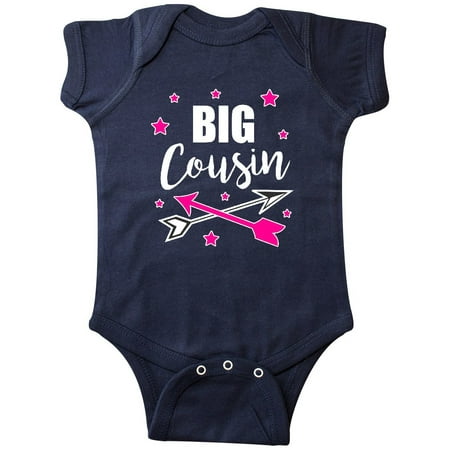 

Inktastic Big Cousin with Arrows and Stars Gift Baby Girl Bodysuit