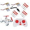 HobbyFlip Quadcopter RTF Quad with Propellers(12pcs) and 100mAh Batteries(3) Compatible with Hubsan Nano Q4 H111