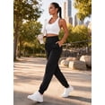 thumbnail image 5 of Women Athletic Pants Tapered Yoga Joggers With Pockets Elastic High Waisted Workout Casual Sweatpants, 5 of 12