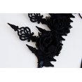 thumbnail image 3 of Floral Fall Rose Red Rose Flower Crown Woodland Hair Wreath Festival Diadema (Negro), 3 of 4