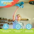 Kidsthrill Kids Airplane Toy with Bump & Go Technology, Flashing Lights ...