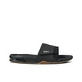 thumbnail image 3 of Reef Men's Fanning Slide, Bottle Opener Sandal, Black/Silver, 11, 3 of 5