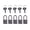black nickel, variant on 5Pcs Small Luggage Box Lock With Key Zincs Alloy Padlock Portable Suitcases Locker Securing Lock Suitcases Locker Hardware
