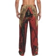 thumbnail image 3 of Picia Vintage Rose Scepter Skull Mens Soft Woven Cotton Elastic Waistband Sleep Pajama Pant Lounge Sleep Pant With Pockets And Drawstring-Small, 3 of 9