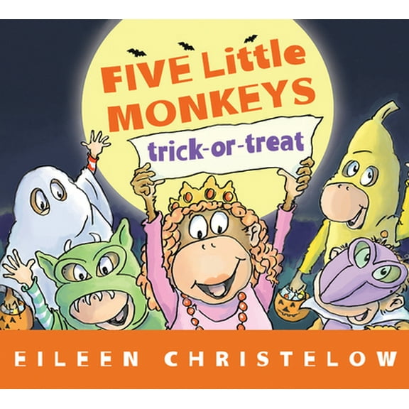 Pre-Owned Five Little Monkeys Trick-Or-Treat (Board book) 054443062X 9780544430624