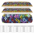 thumbnail image 2 of HAHDAXIA Oil Flower Bedding Solid Comforter Set for All Seasons,3 Pieces(1 Comforter+2 Pillowcases),Soft Microfiber Bedding Set Full(79"x90"), 2 of 7