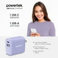 thumbnail image 5 of Liquipel Powertek 20W A/C Combo Wall Charger Twizzler - Purple, 5 of 7