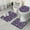 Feather And Arrow, variant on Ethnic Geometric Striped Pattern Bathroom Rugs Sets 3 Piece,Toilet Cover Set,Absorbent Non Slip Bathroom Mats Sets with U-Shaped Contour Rug Toilet Rug Set