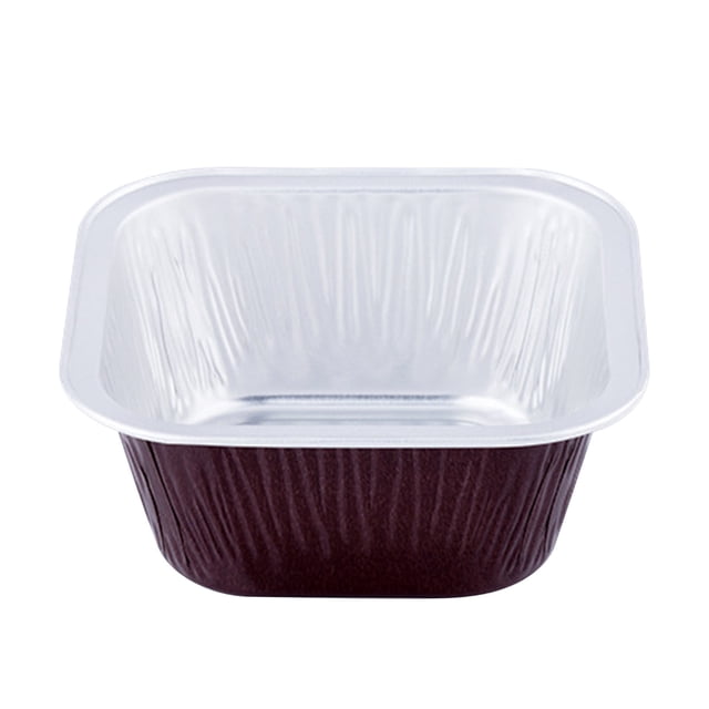 Pompotops Foil Cupcake Cups Square Lid Cupcake Cups, Mini Cupcake Cups Kitchen Baking Cups 100 PCS Clearance