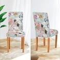 thumbnail image 3 of Yayeee 4 Pack Dining Chair Covers Stretch Parson Chairs Slipcovers Seat Protector, Colorful Flowers Blossoms, 3 of 6