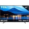 thumbnail image 1 of PANTALLA LED ROKU TV 4K ULTRA HD TCL 43S443-MX 43 PULGADAS, 1 of 1
