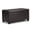 Brown, variant on Faux Leather Black Storage Bench Rectangular 36" Unassembled