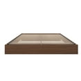 thumbnail image 4 of Nexera Queen Size Platform Wood Bed Frame, Walnut, 4 of 8