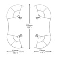 thumbnail image 4 of 2 protectores de hélice compatibles con Mini 3 Pro Drone, protector de cuchillas, accesorio de seguridad, 4 of 8